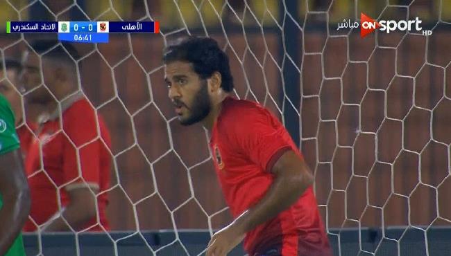مروان محسن يهدر هدف مؤكد بطريقة غريبة امام الاتحاد