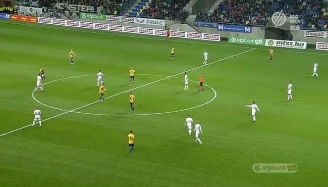 هدف خرافي من قبل منتصف الملعب فى الدوري المجري