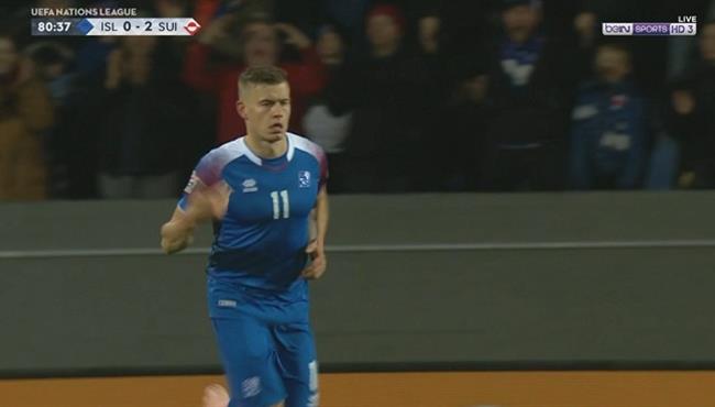 هدف ايسلندا العالمي في مرمي سويسرا