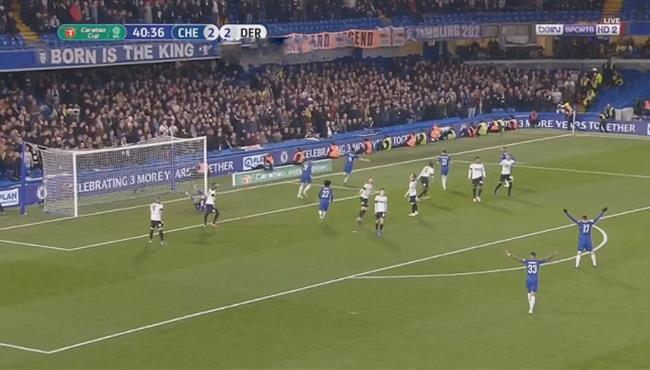 اهداف مباراة تشيلسي وديربي كاونتي 3 2 كأس الرابطة الانجليزية