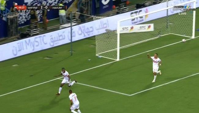 هدف الزمالك الثاني في مرمي الهلال السعودي