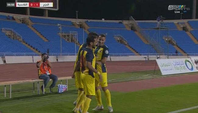 اهداف مباراة الحزم والقادسية 2 1 الدورى السعودى