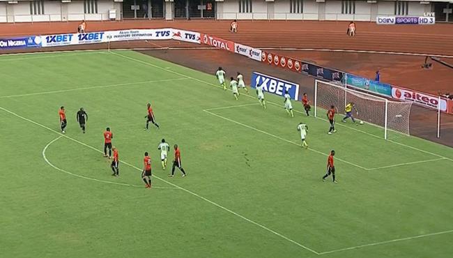 هدف نيجيريا الاول فى مرمي ليبيا