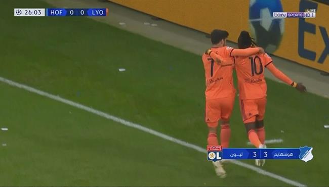 اهداف مباراة ليون وهوفنهايم 3 3 دوري ابطال اوروبا