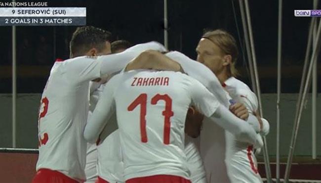 اهداف مباراة سويسرا و ايسلندا 2 1 دوري الامم الاوروبية