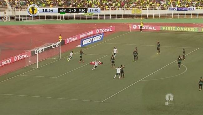 هدف المصري الملغي امام فيتا كلوب بكأس الكونفيدرالية