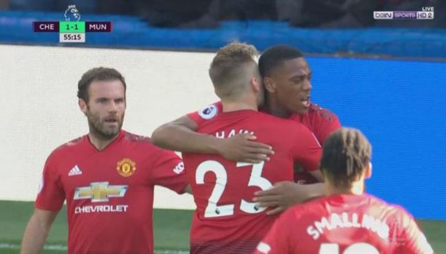 هدف تعادل مانشستر يونايتد مع تشيلسي 1 1 الدوري الانجليزي