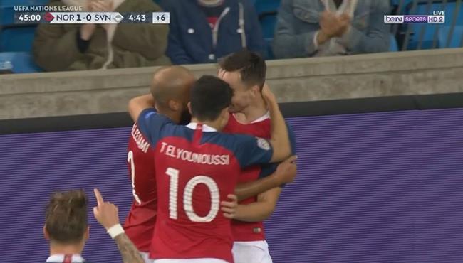 هدف فوز النرويج الرائع على سلوفينيا 1 0 دورى الامم الاوروبية