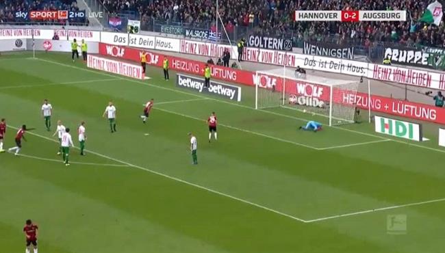 هدف رائع فى مباراة هانوفر واجسبورج بالدوري الالماني