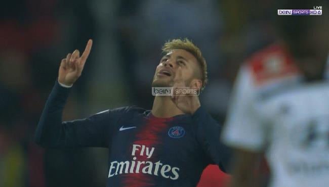 هدف نيمار فى مرمى ليون بالدورى الفرنسى