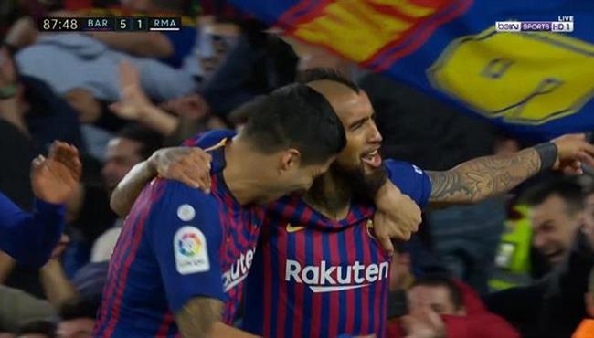هدف فيدال في مرمي ريال مدريد تعليق عصام الشوالي