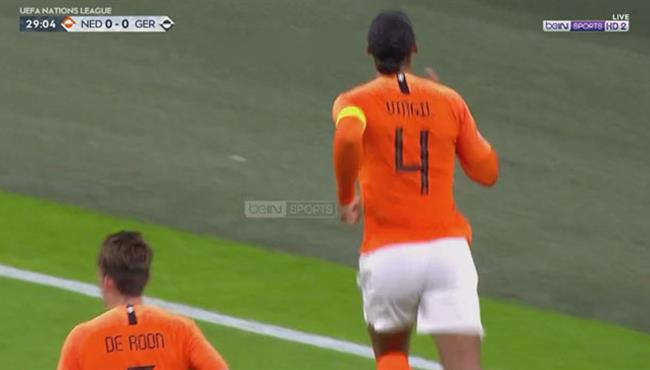 هدف فان ديك فى مرمى المانيا تعليق حفيظ دراجى