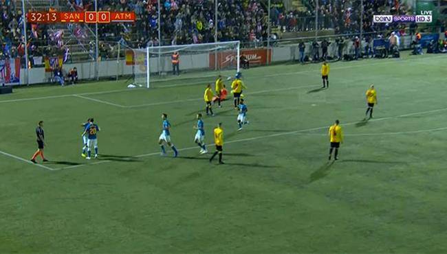 هدف فوز اتليتكو مدريد علي سانت اندرو 1 0 كاس ملك اسبانيا