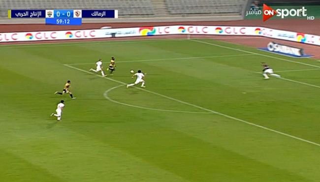 جنش ينقذ الزمالك من هدف اول لـ الانتاج الحربي