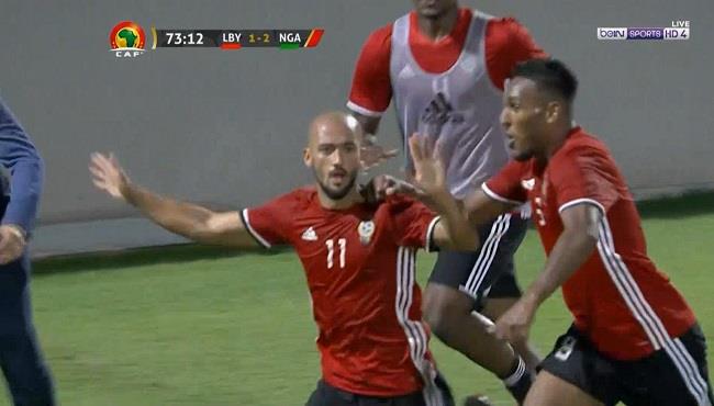 هدف تعادل ليبيا مع نيجيريا