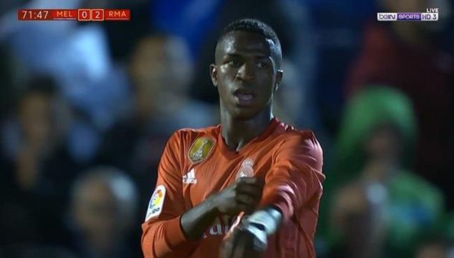 العارضة تحرم فينيسيوس جونيور من تسجيل اول اهدافه مع ريال مدريد