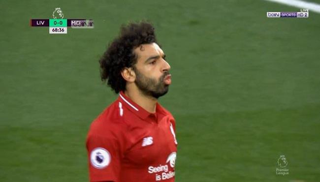 محمد صلاح يهدر فرصة هدف امام مانشستر سيتي ورد فعل كلوب