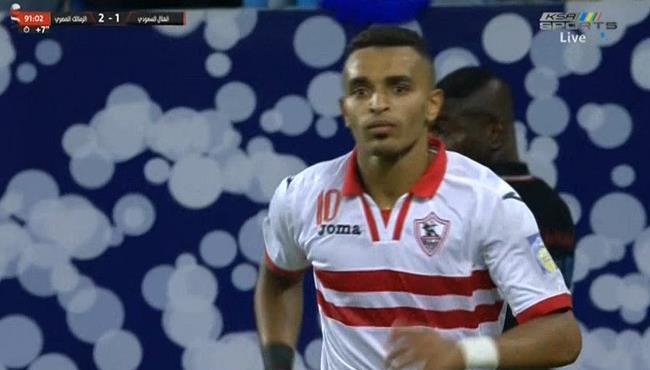 استعراض اوباما امام عمورى فى مباراة الزمالك والهلال