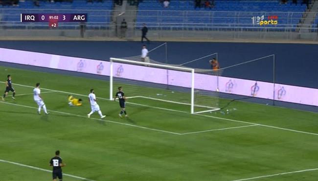 هدف الارجنتين الرابع في مرمي العراق