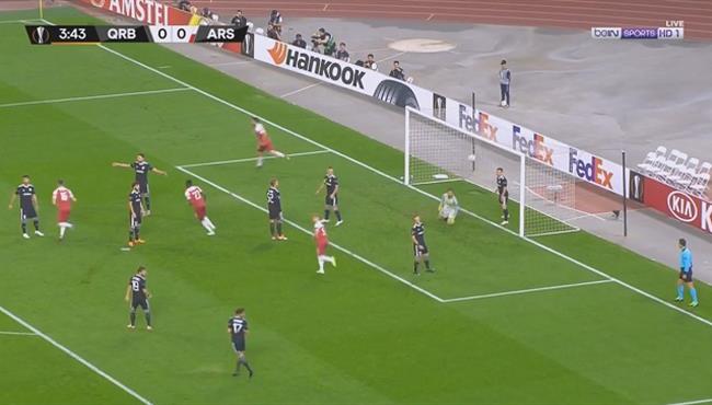 هدف ارسنال الاول في مرمي كارباكا