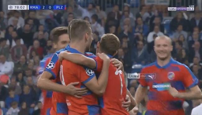 هدف فيكتوريا بلزن الاول في مرمي ريال مدريد تعليق رؤوف خليف