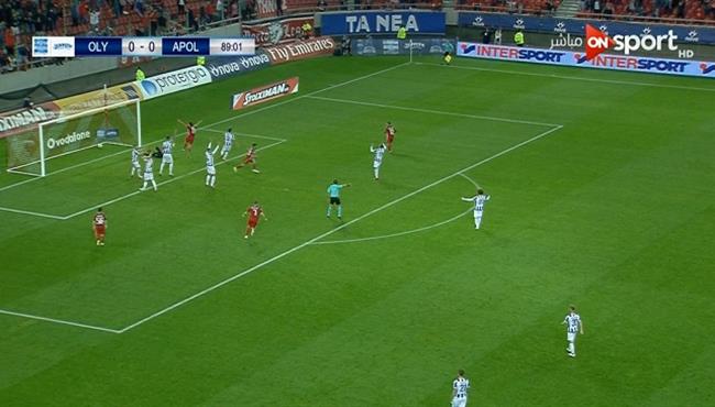 هدف فوز اولمبياكوس علي ابولون 1 0 الدوري اليوناني
