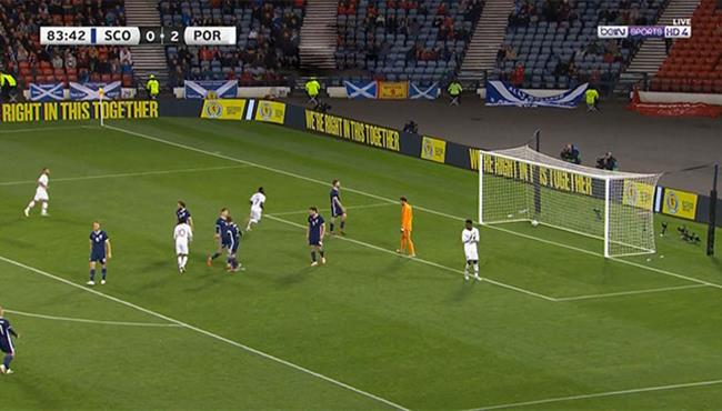 هدف البرتغال الثالث الرائع في مرمي اسكتلندا