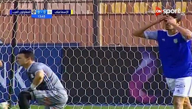عصام الحضري يتصدي لـ انفراد تام من طاهر محمد طاهر بكأس مصر