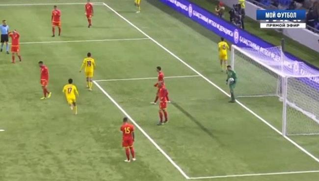 هدف كوميدي فى مباراة كازاخستان وأندورا بدوري الامم الاوروبية