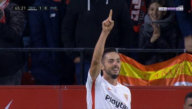 اهداف مباراة اشبيلية وهويسكا 2 1 الدوري الاسباني