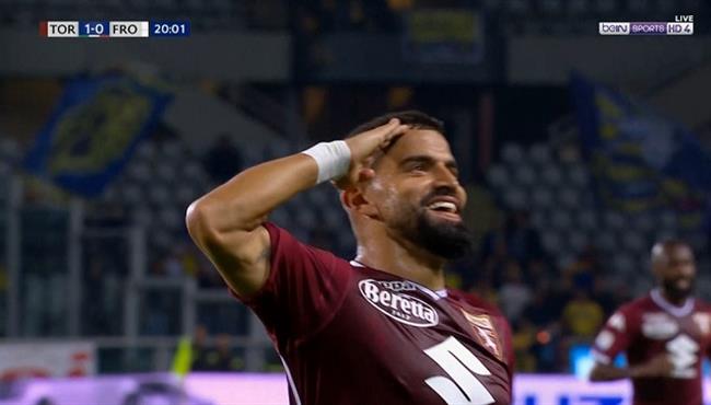 هدف تورينو الصاروخي في مرمي فروسينوني بالدوري الايطالي