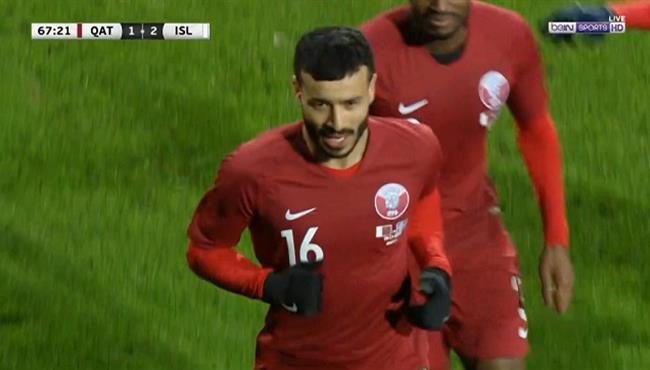 هدف عالمي لـ قطر فى مرمي ايسلندا
