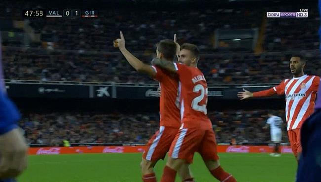 هدف فوز جيرونا علي فالنسيا 1 0 الدوري الاسباني