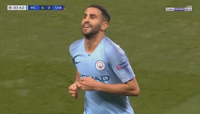 هدف رياض محرز في مرمي شاختار تعليق حفيظ دراجي