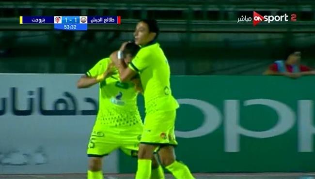 هدف رائع فى مباراة بتروجيت وطلائع الجيش بالدوري المصري