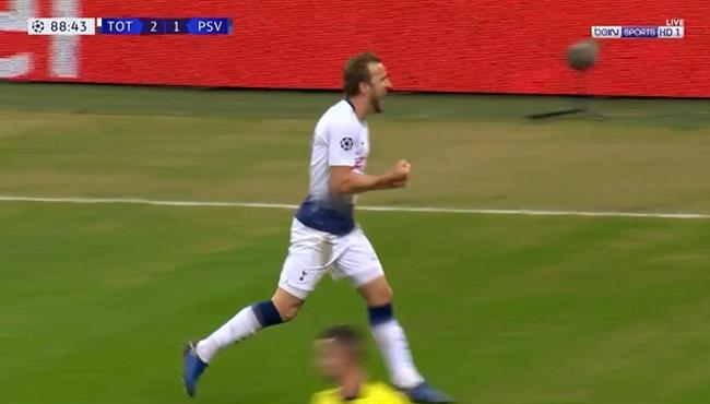 اهداف مباراة توتنهام وايندهوفن 2 1 دوري ابطال اوروبا