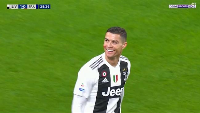 هدف كريستيانو رونالدو في مرمي سبال بالدوري الايطالي