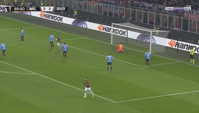 هدف تعادل ميلان مع دوديلانج 2 2 الدوري الاوروبي
