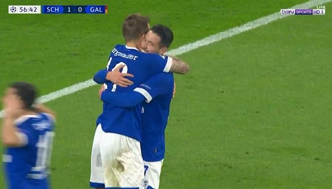 اهداف مباراة شالكة وجلطة سراي 2 0 دوري ابطال اوروبا