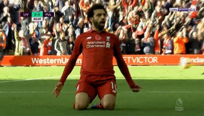 هدف محمد صلاح في مرمي فولهام