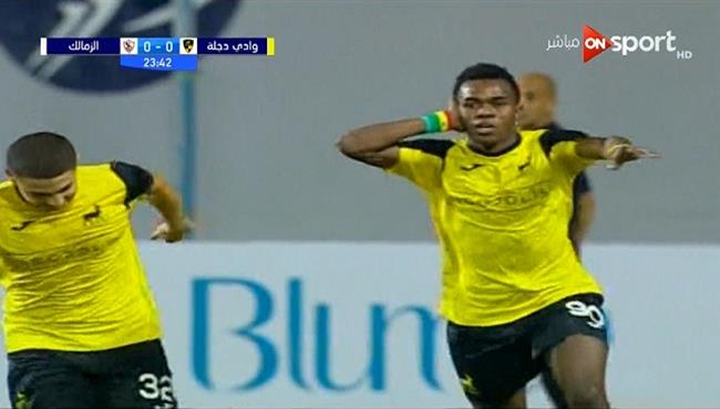 هدف وادي دجلة الاول في مرمي الزمالك