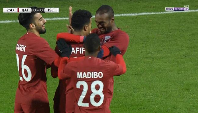 اهداف مباراة قطر وايسلندا 2 2 مباراة ودية