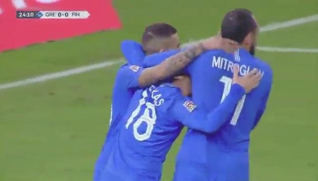 هدف فوز اليونان علي فنلندا 1 0 دوري الامم الاوروبية