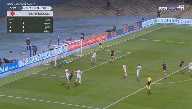 القائم يحرم كرواتيا من تسجيل هدف اول امام اسبانيا