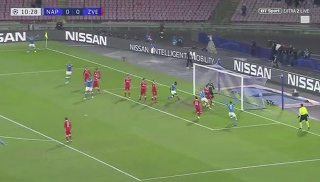 اهداف مباراة نابولي والنجم الاحمر 3 1 دوري ابطال اوروبا