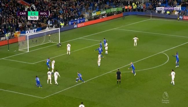 هدف كارديف سيتي العالمي في مرمي ولفرهامبتون