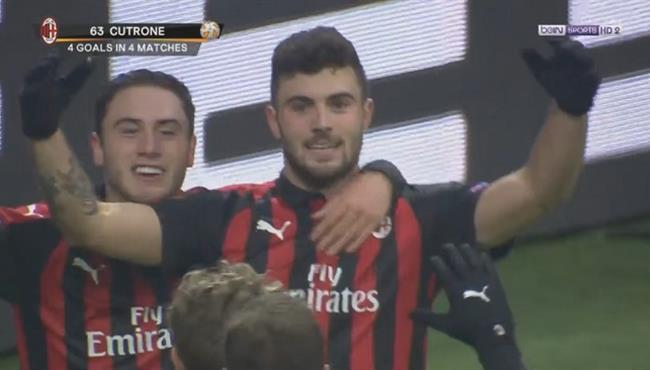 هدف ميلان الاول فى مرمي دوديلانج بالدوري الاوروبي