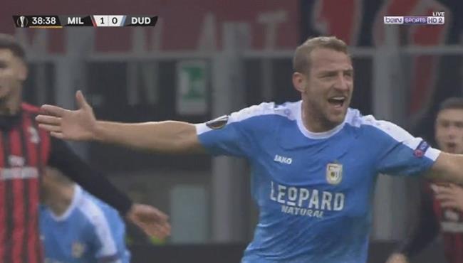 هدف تعادل دوديلانج الرائع مع ميلان 1 1 الدوري الاوروبي