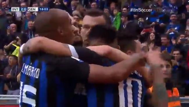 اهداف مباراة انتر ميلان وجنوي 5 0 الدوري الايطالي