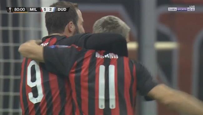 اهداف مباراة الميلان ودوديلانج 5 2 الدوري الاوروبي